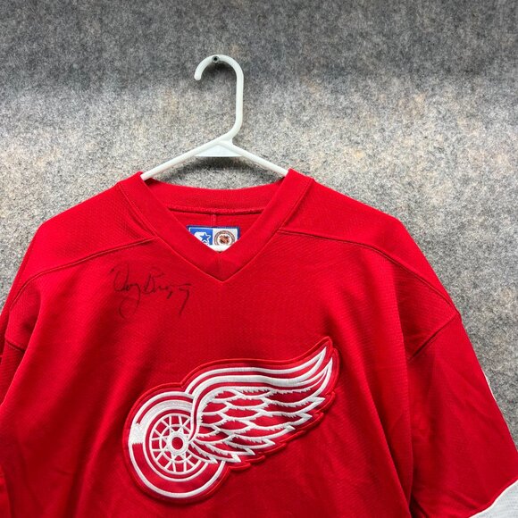 Vintage Sergei Fedorov Jersey Signed Doug Brown Detroit Red Wing - Picture 7 of 13